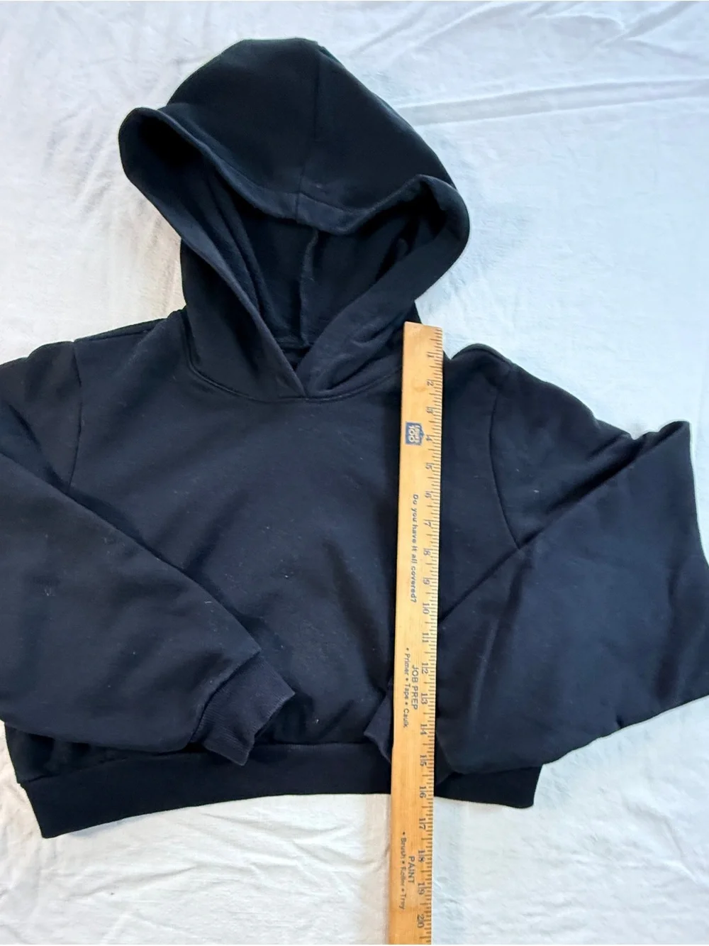 Alo Yoga Cropped Double Take Hoodie - Black XS